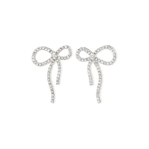 Jolanta Recycled Earrings - Silver Plated - Crystal