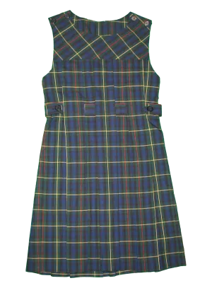 Jumper, Plaid #3M Attached Belt Tunic