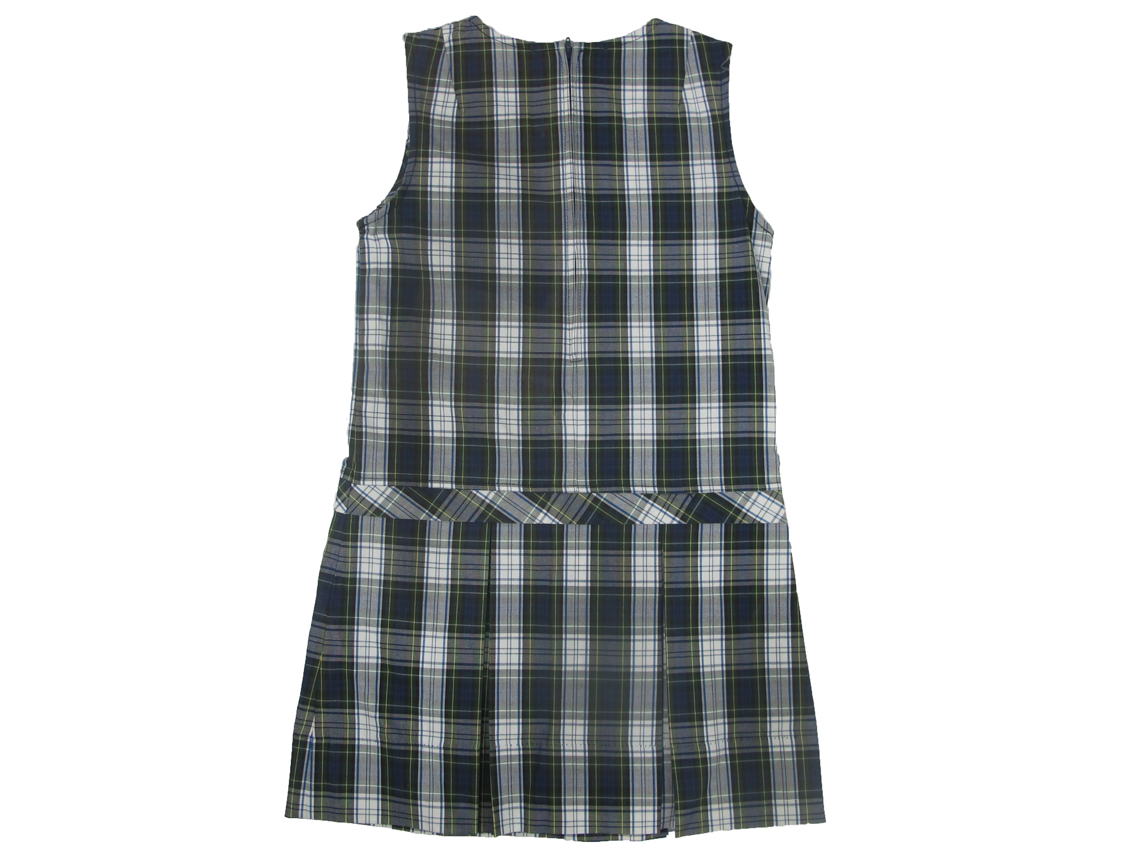 Jumper Plaid #80 Square Neck Kick Pleat