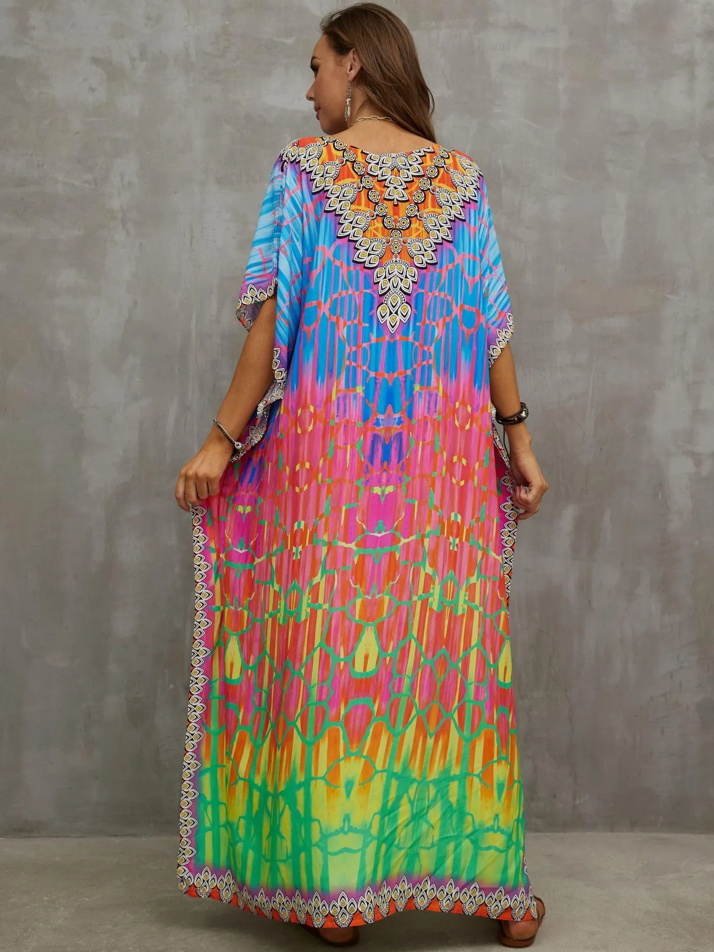 Kaftan Dresses for Women Plus Size Bathing Suit Cover up Caftan Maxi Beach Dresses