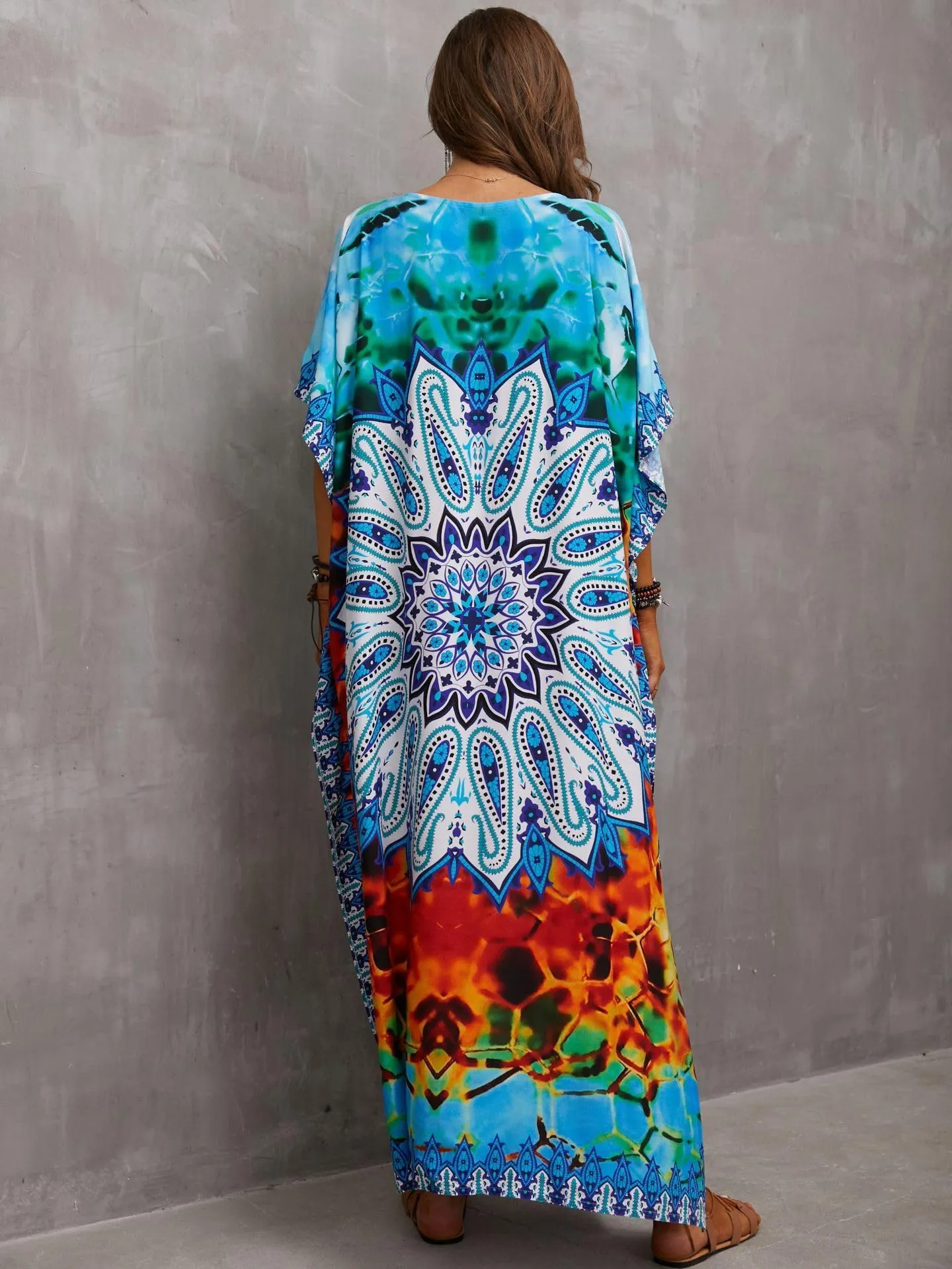 Kaftan Dresses for Women Plus Size Bathing Suit Cover up Caftan Maxi Beach Dresses