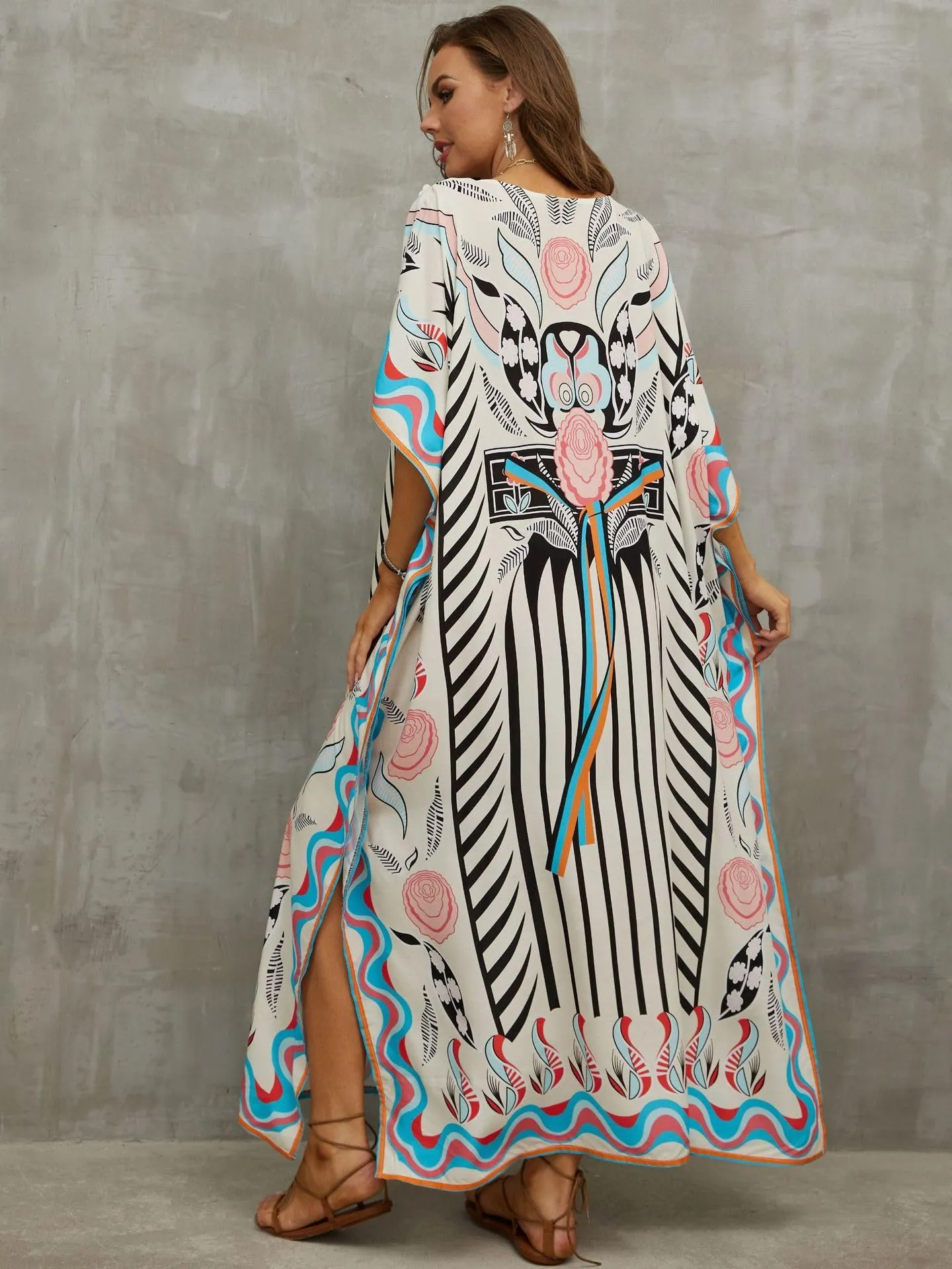 Kaftan Dresses for Women Plus Size Bathing Suit Cover up Caftan Maxi Beach Dresses