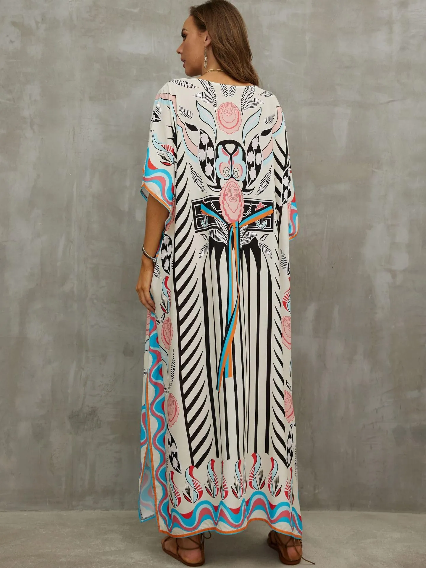 Kaftan Dresses for Women Plus Size Bathing Suit Cover up Caftan Maxi Beach Dresses