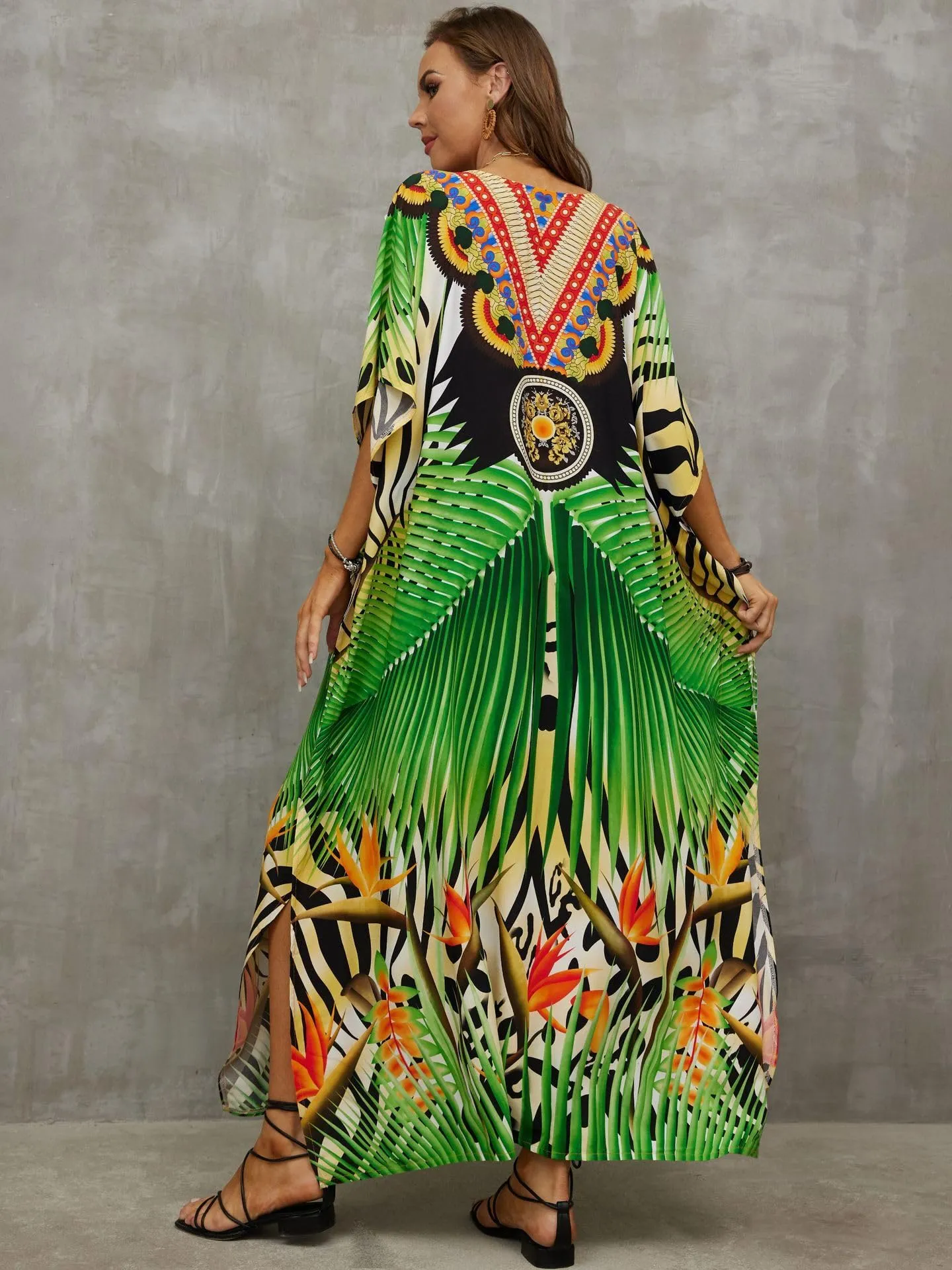 Kaftan Dresses for Women Plus Size Bathing Suit Cover up Caftan Maxi Beach Dresses