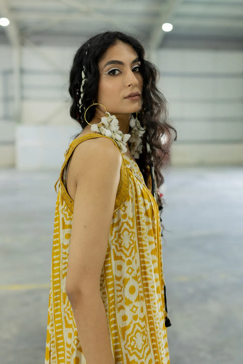 Kai Mustard Maxi Dress