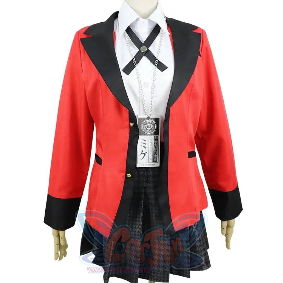 Kakegurui Jabami Yumeko Cosplay Costume School Uniform mp005024