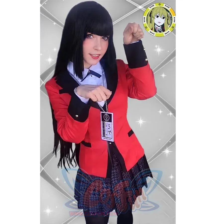 Kakegurui Jabami Yumeko Cosplay Costume School Uniform mp005024