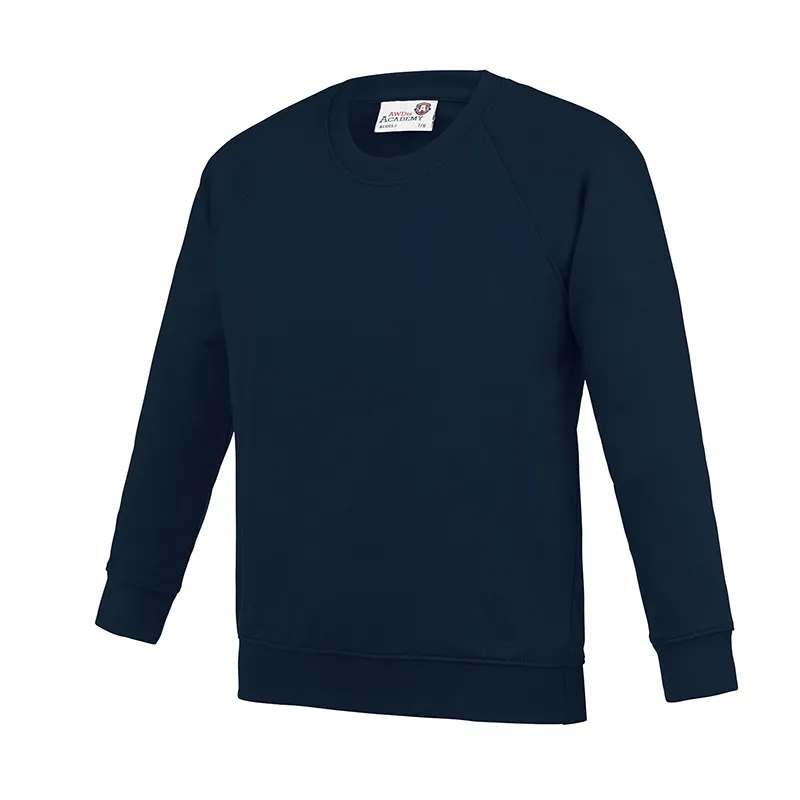 Kids Academy raglan sweatshirt, Personalised Gift