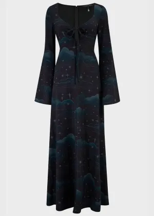 Killstar Dreamanicon Stars Maxi Dress Black