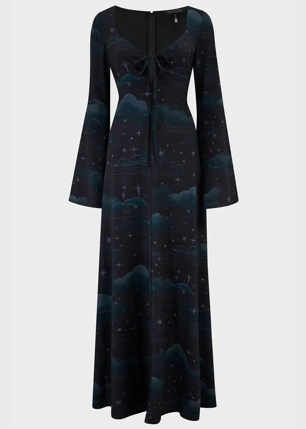 Killstar Dreamanicon Stars Maxi Dress Black