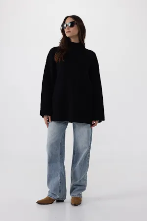 Knitted Black Sweater