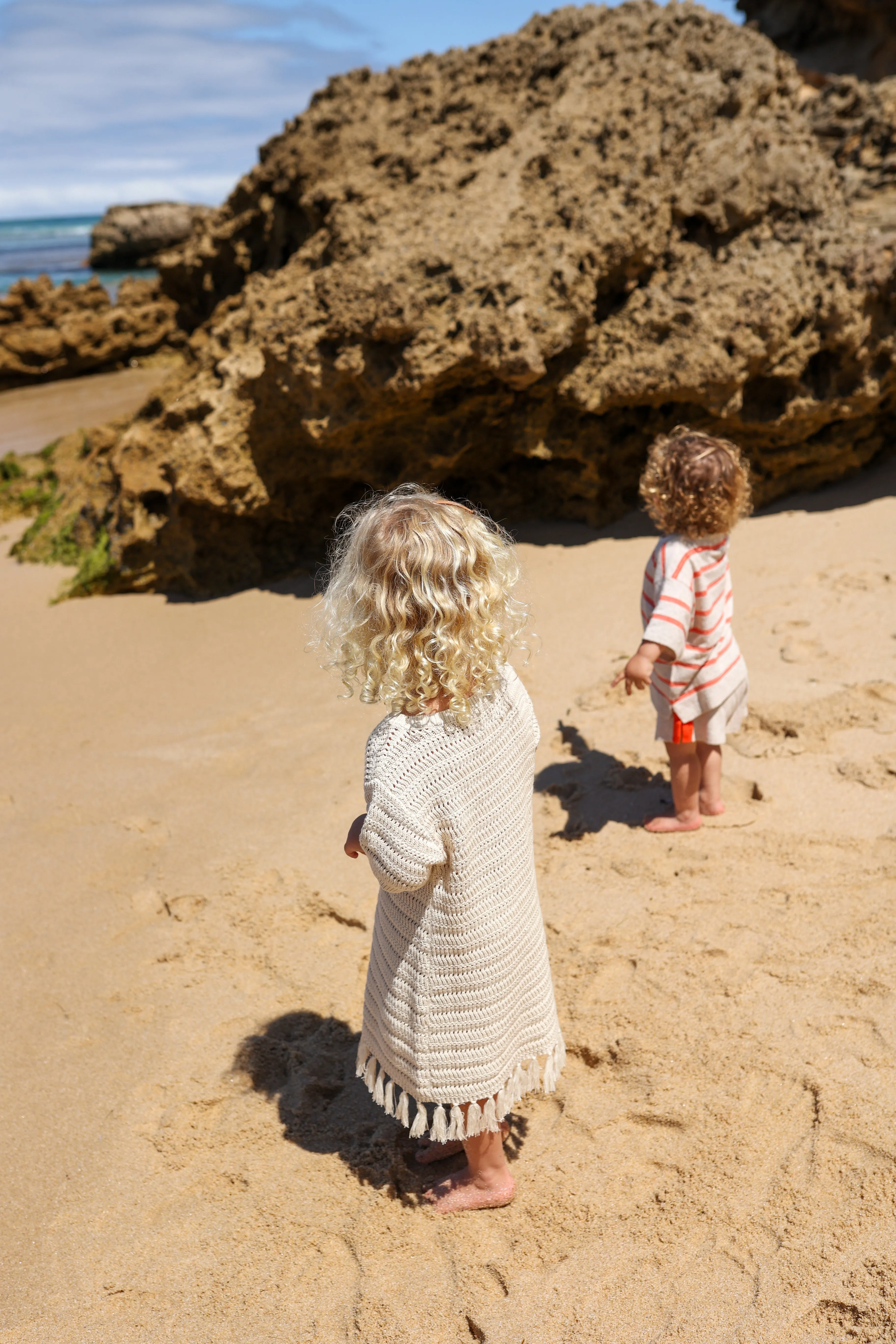 Knitted Tassel Dress - Dune