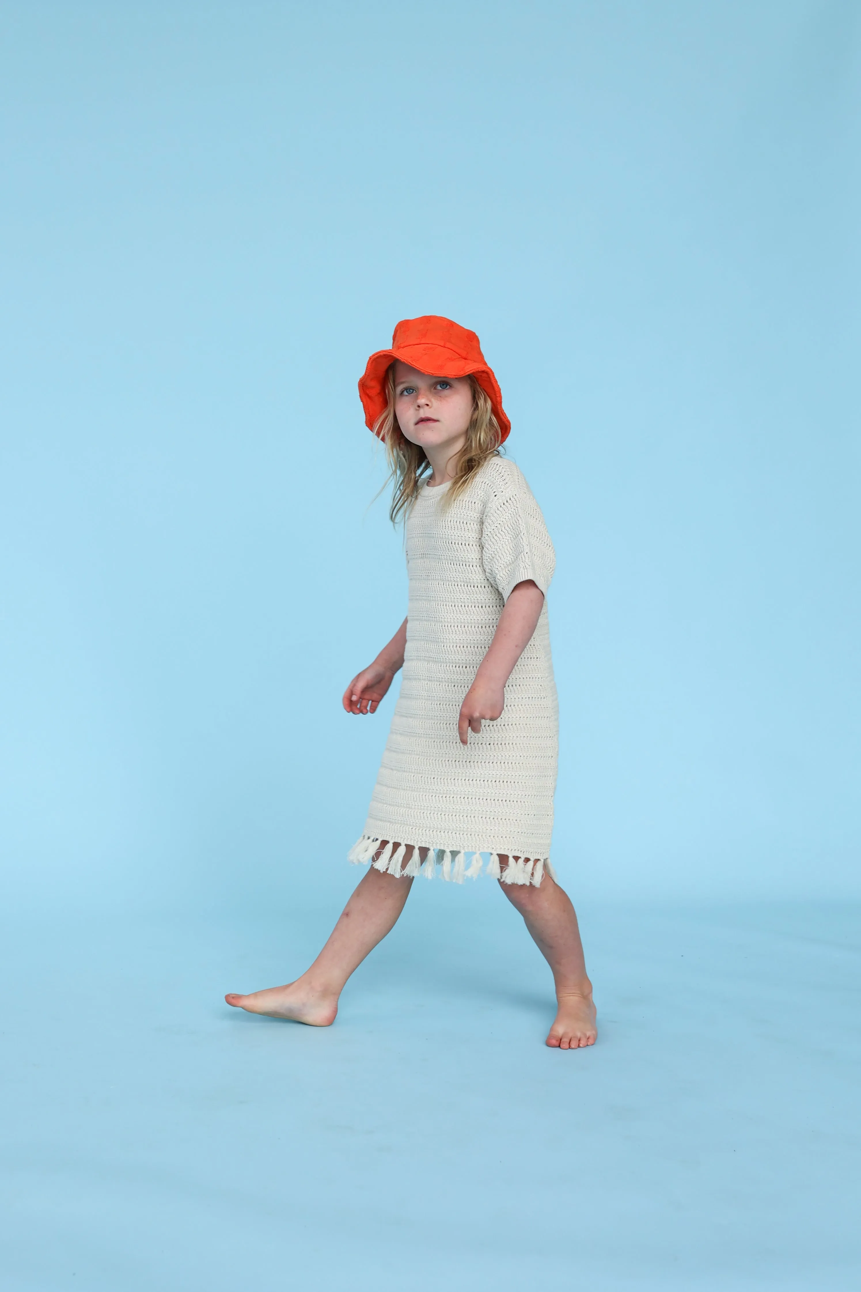 Knitted Tassel Dress - Dune