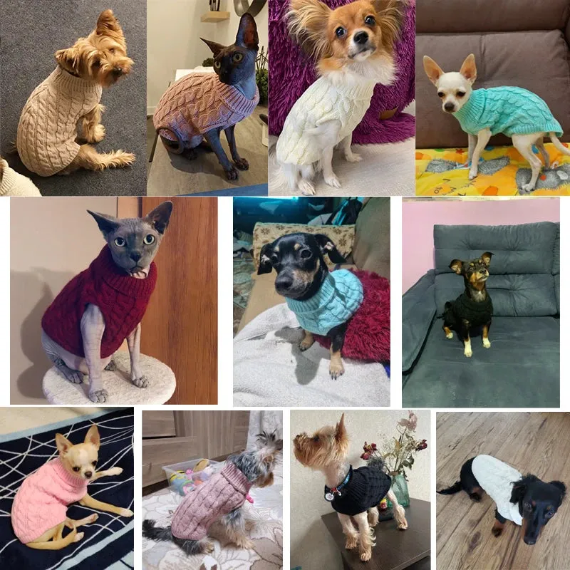 Knitted Turtleneck  Sweaters
