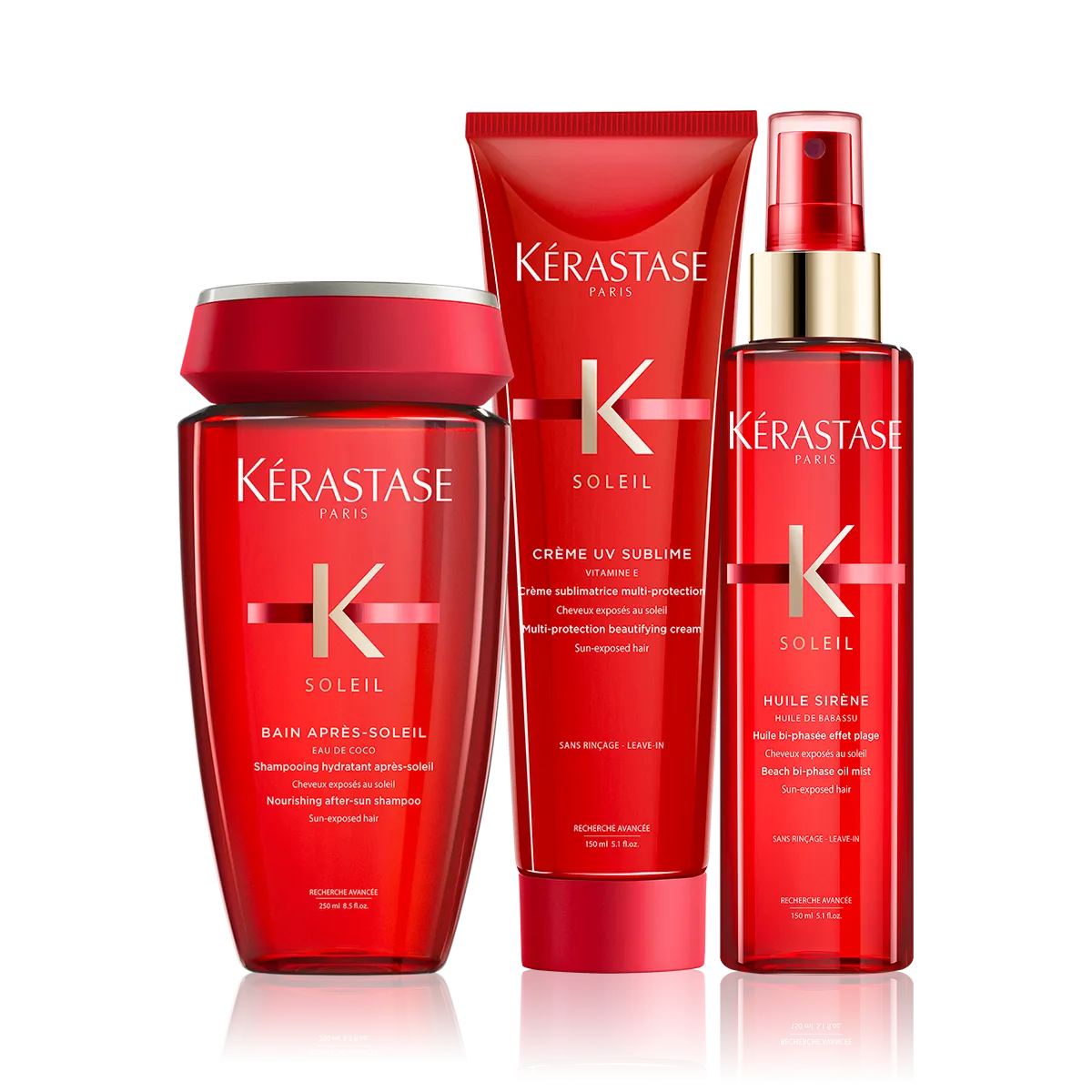 Kérastase Soleil Shampoo, UV Creme & Spray Bundle