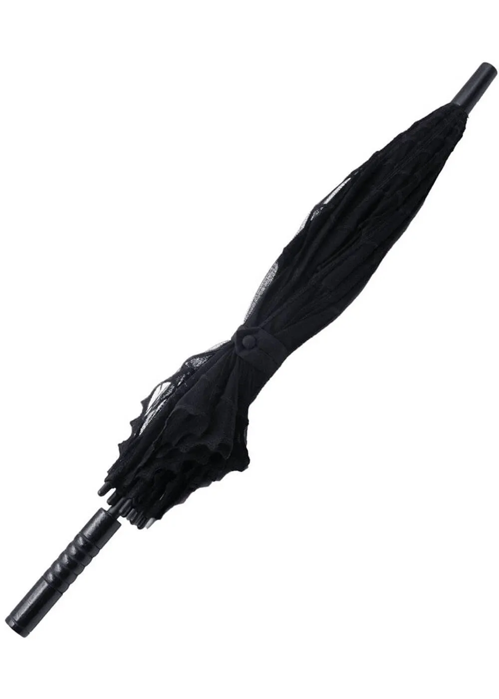 Kreepsville Spiderweb Lace Parasol Black
