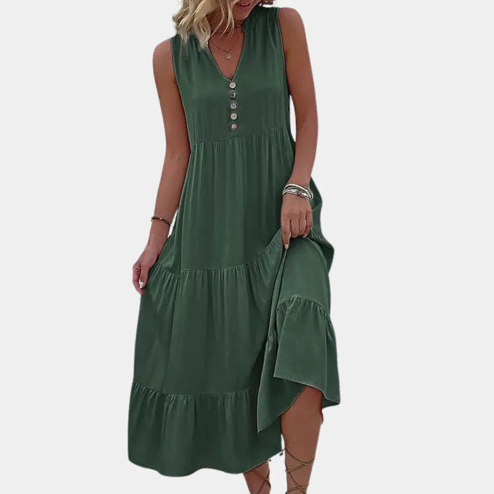 Ksenija - Casual women's v-neck dress