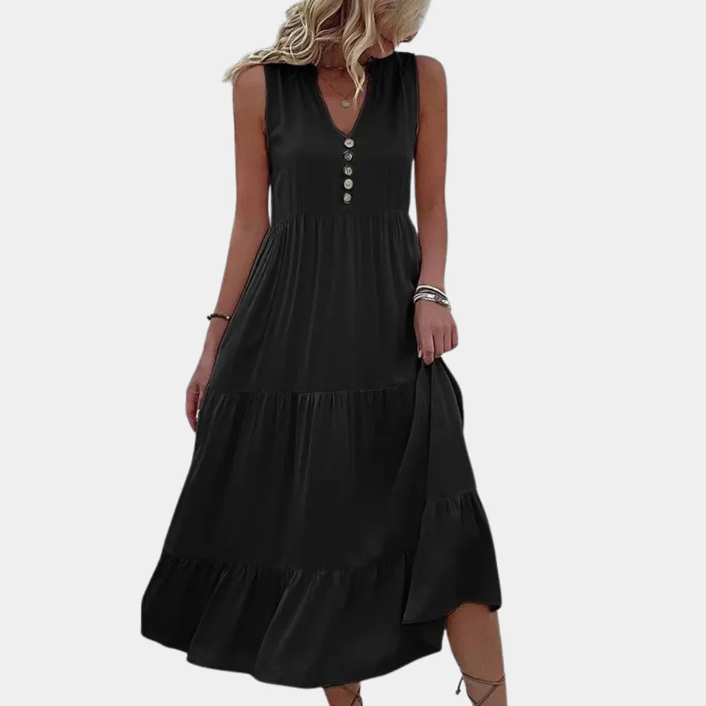 Ksenija - Casual women's v-neck dress