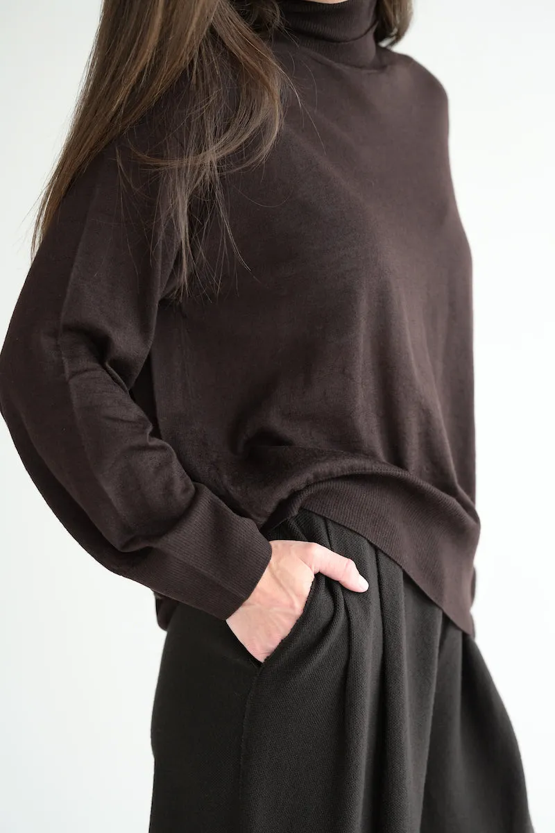 La Base Turtleneck in Brown