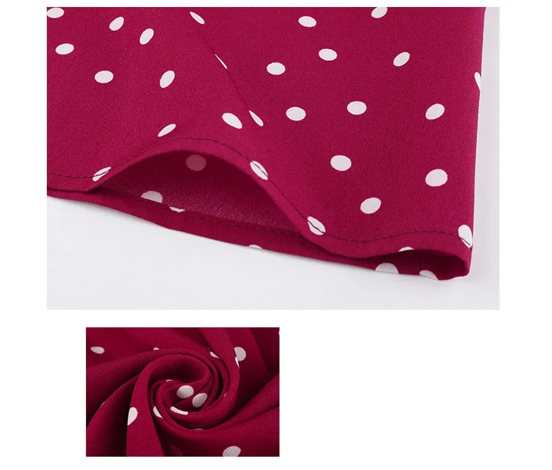 Large Size Summer Polka Dot Sexy Dress