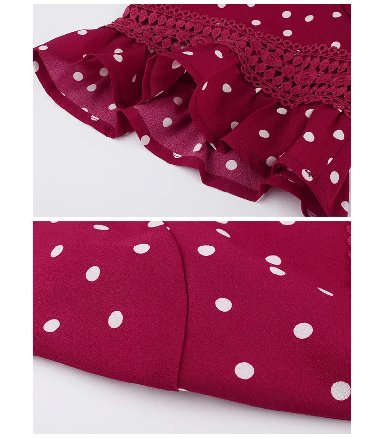 Large Size Summer Polka Dot Sexy Dress