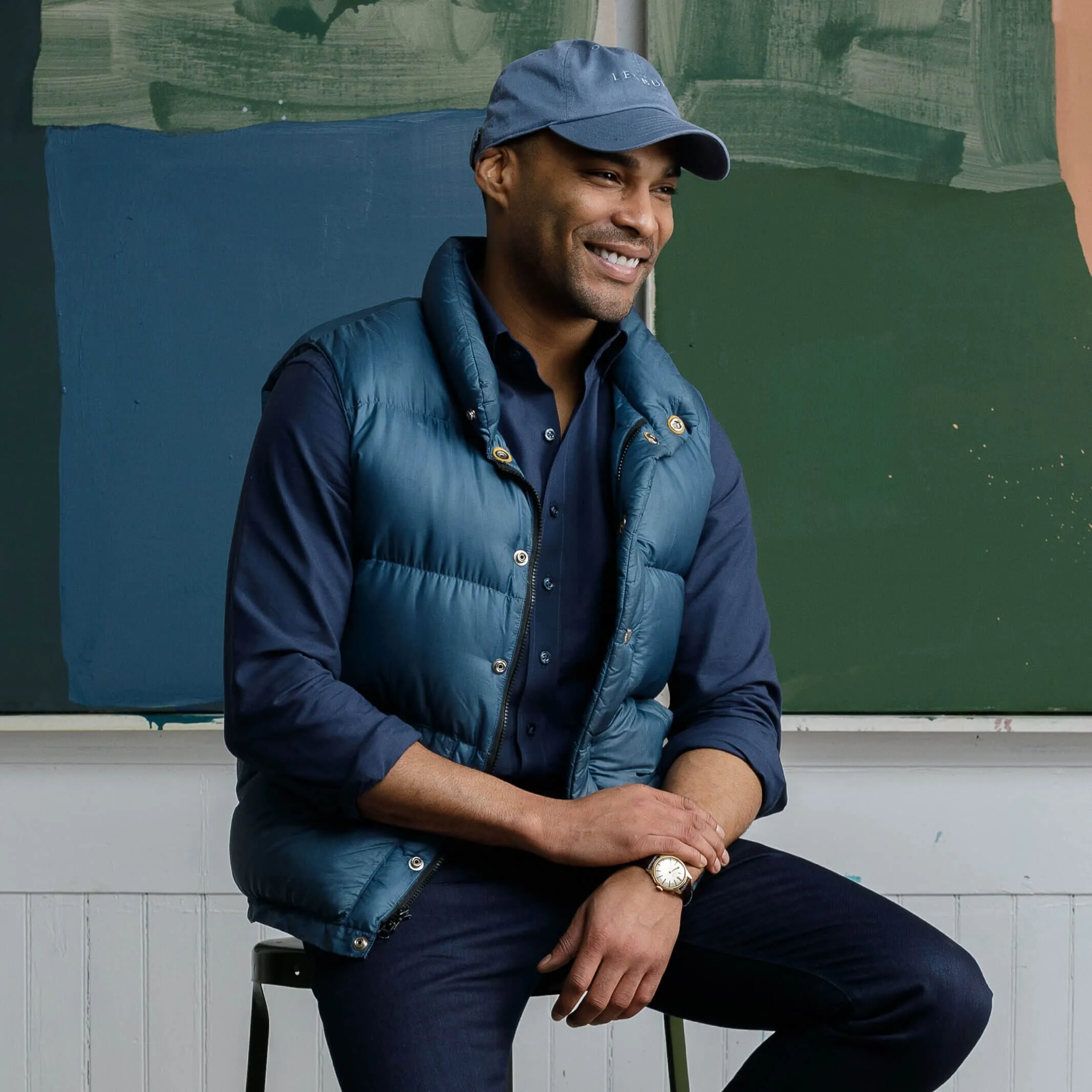 Ledbury Blue Washed Twill Hat