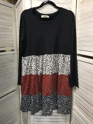 Leopard Babydoll Dress- Small
