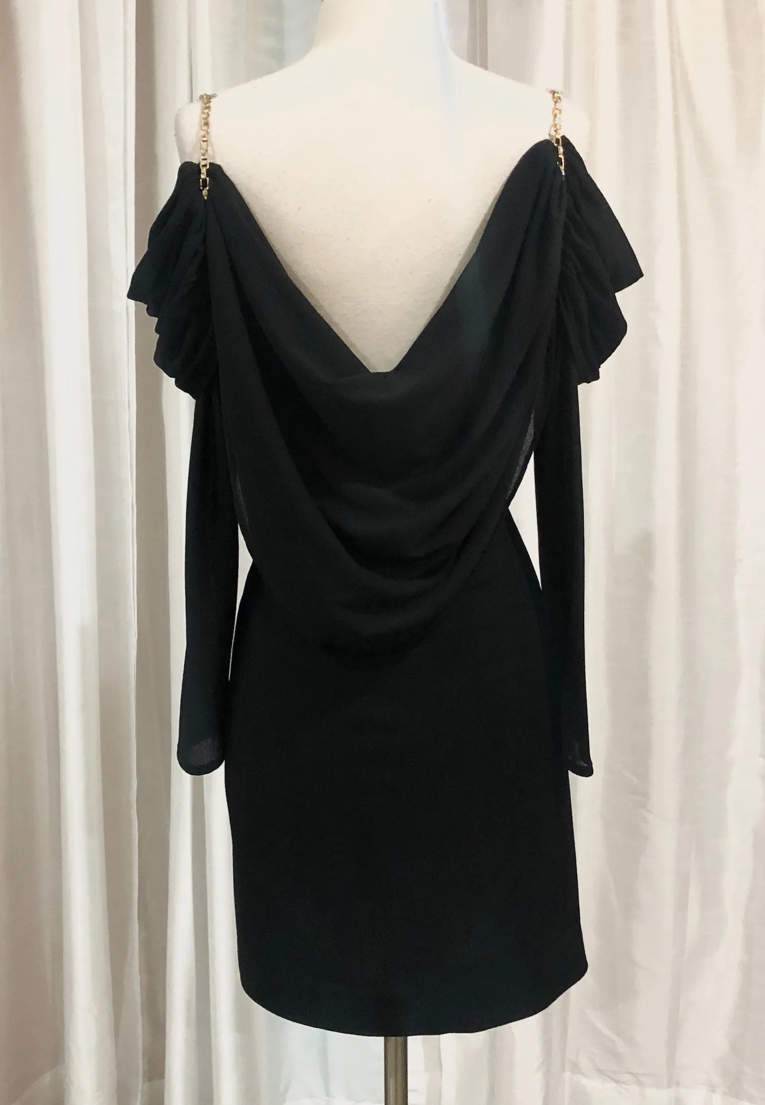 Lillie Rubin Short Black Gown Size 10