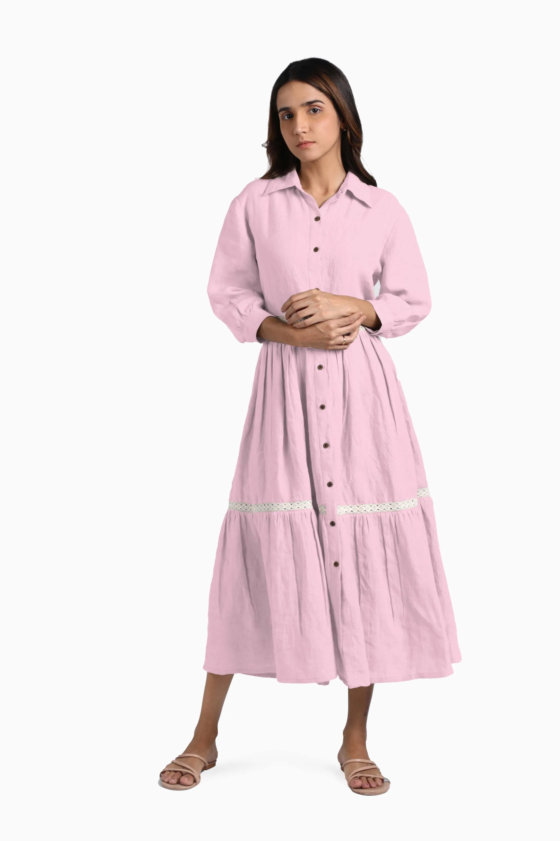 Linen Ariel Maxi Dress-Sunburnt Yellow