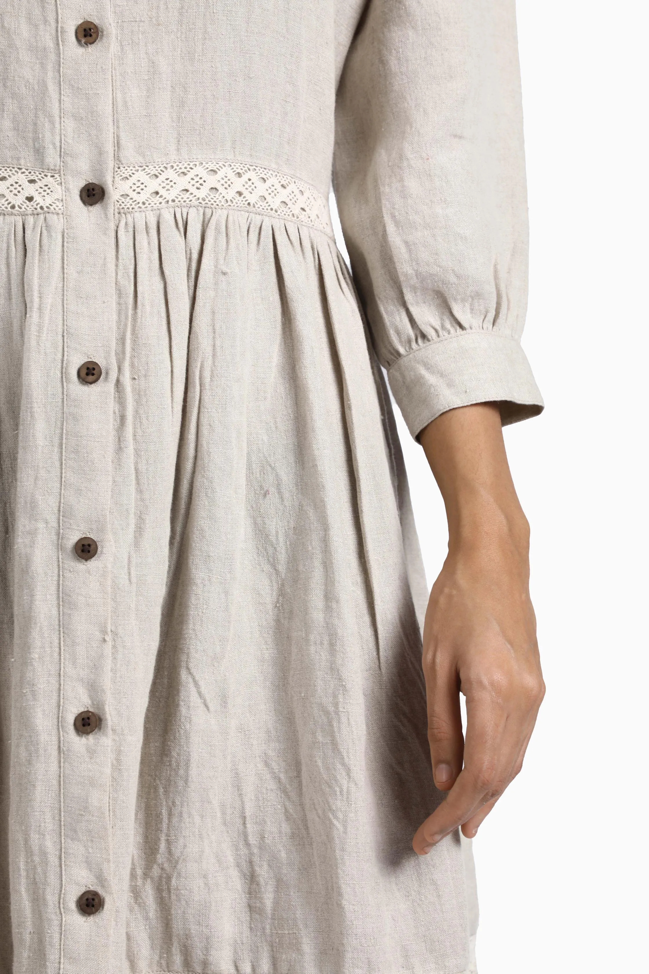 Linen Ariel Maxi Dress-Sunburnt Yellow