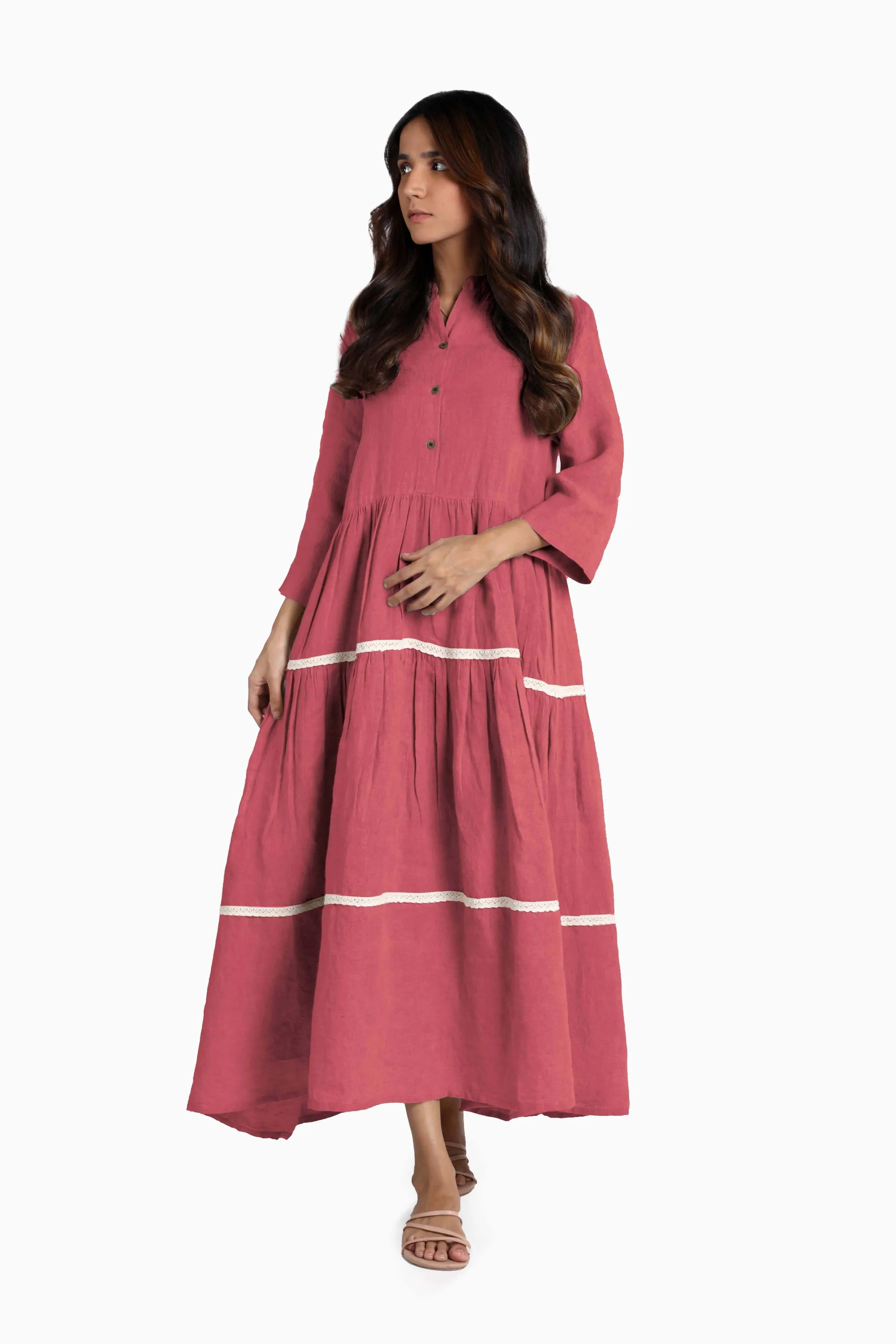 Linen Eve Maxi Dress-Sunburnt Yellow