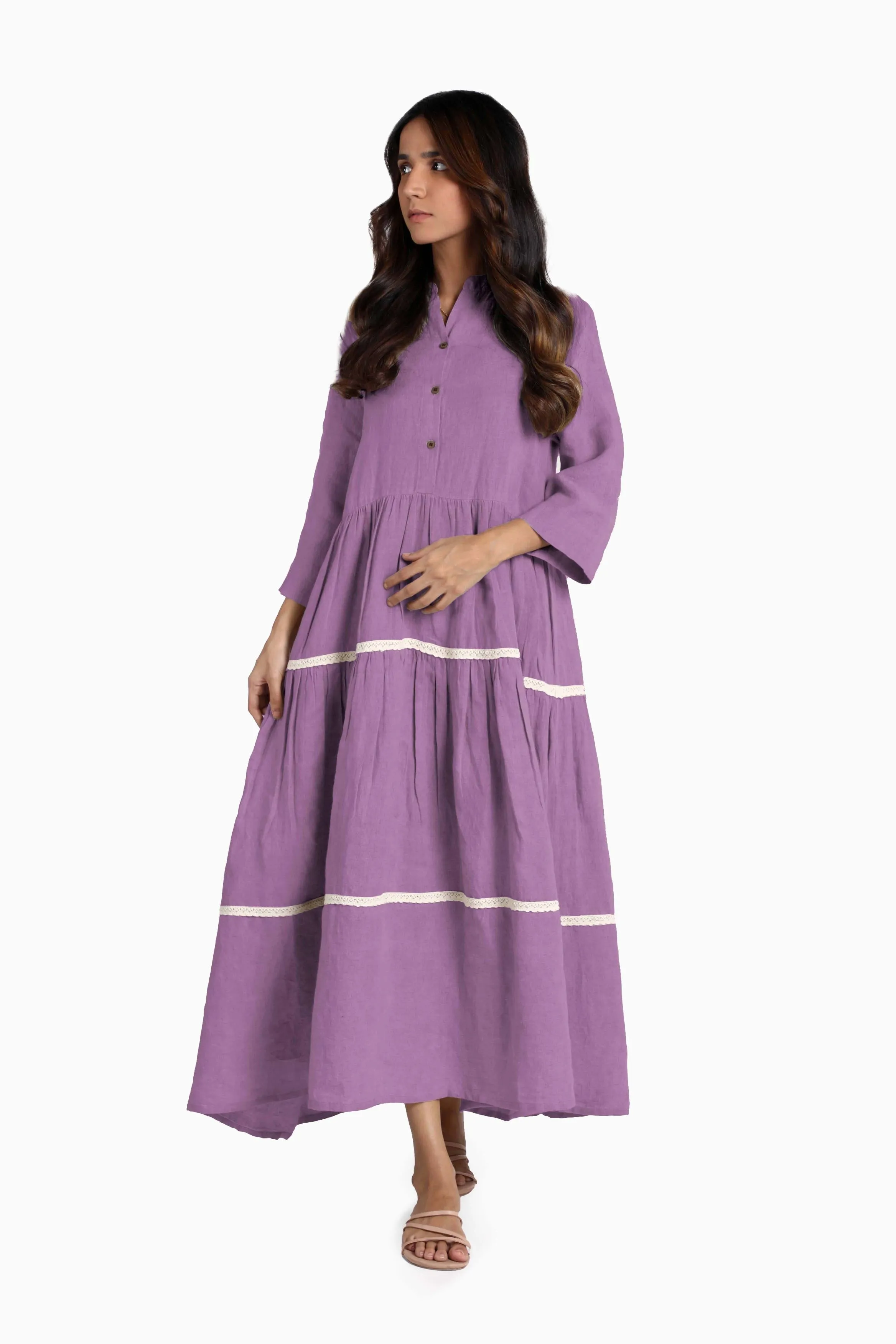 Linen Eve Maxi Dress-Sunburnt Yellow