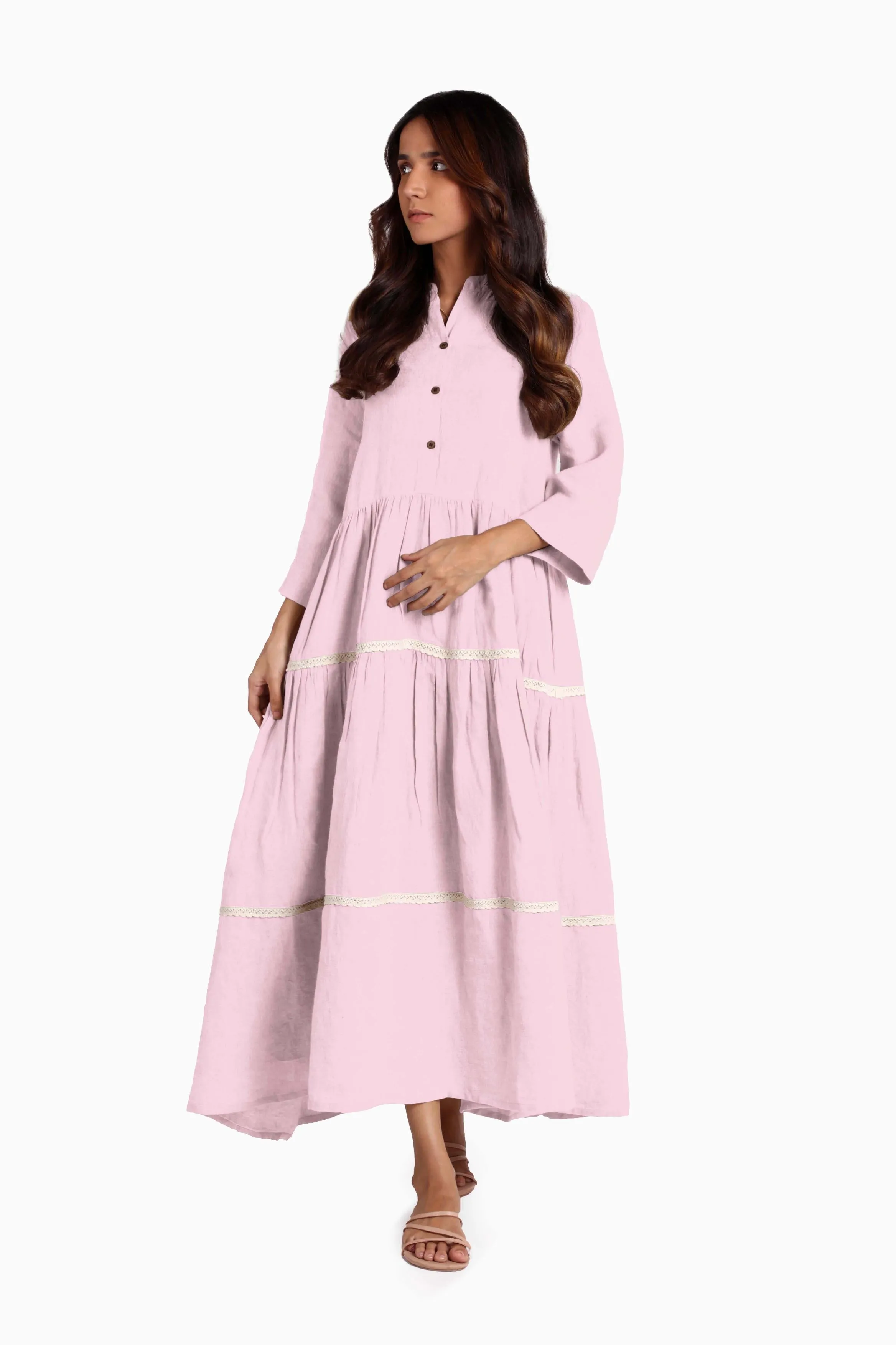Linen Eve Maxi Dress-Sunburnt Yellow