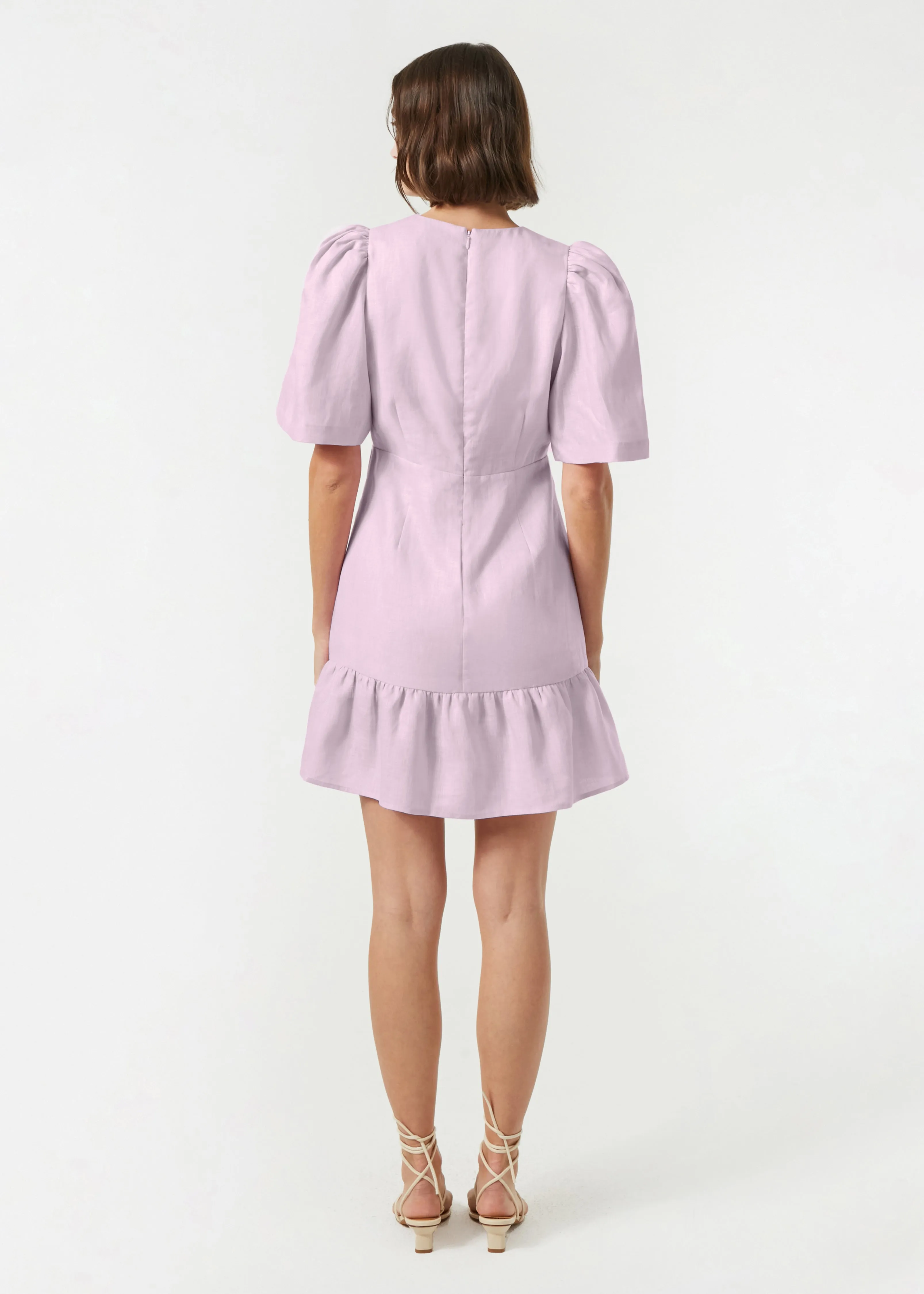 Linen Mariana Dress | Sun Bleached Pink