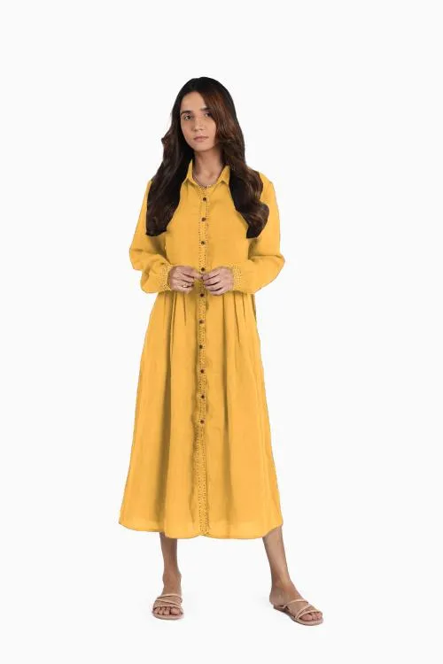Linen Skylah Maxi Dress-Misty Lilac