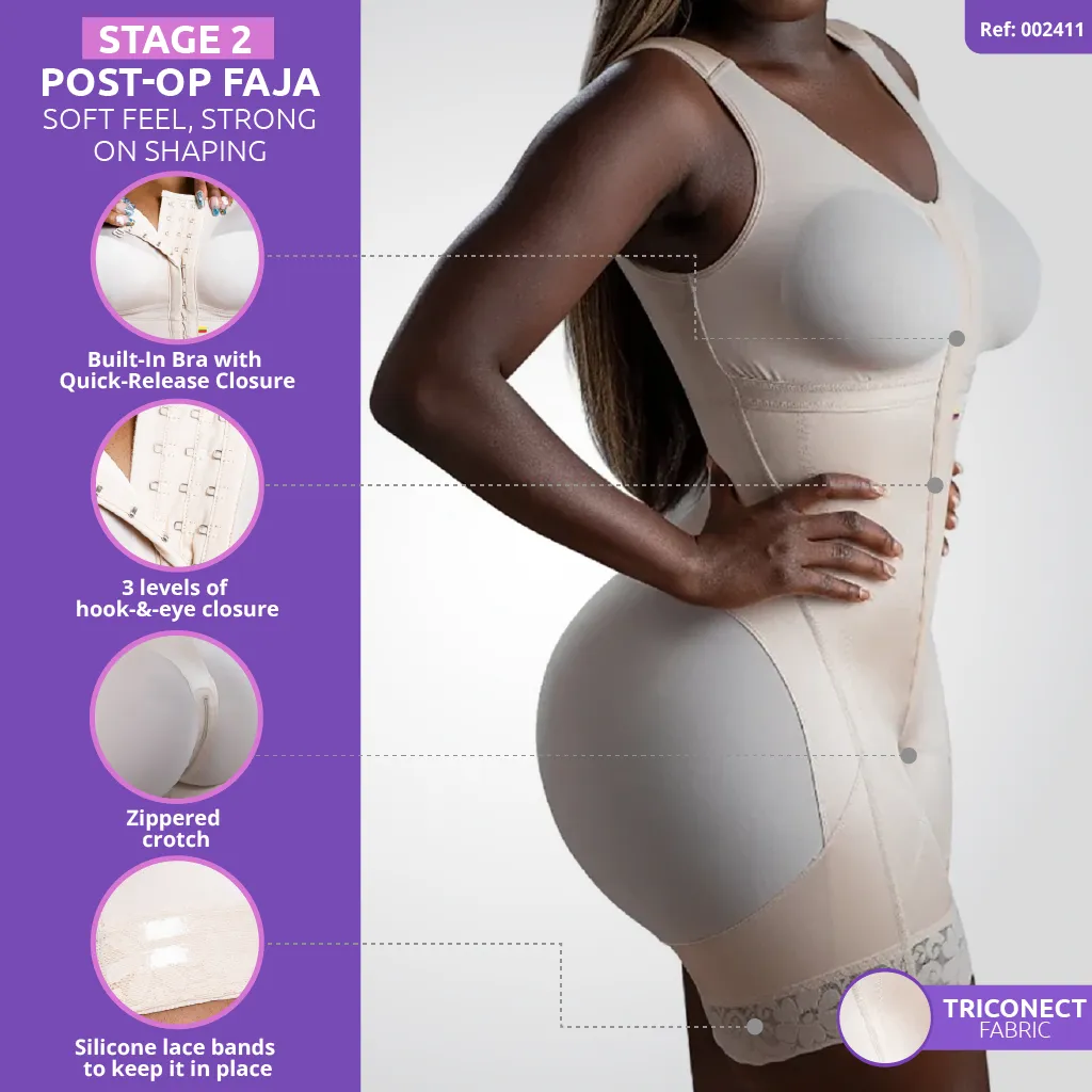 Lipo | Stage 2 Faja Colombiana Post-Op  | With Bra