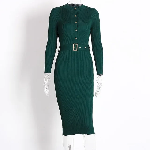 Long Sleeve Pencil Dress