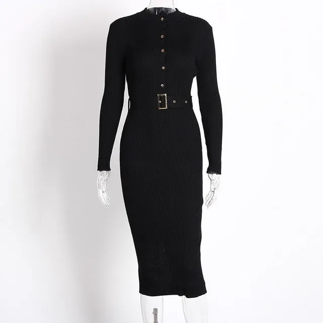 Long Sleeve Pencil Dress