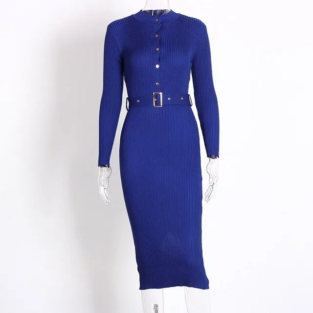 Long Sleeve Pencil Dress