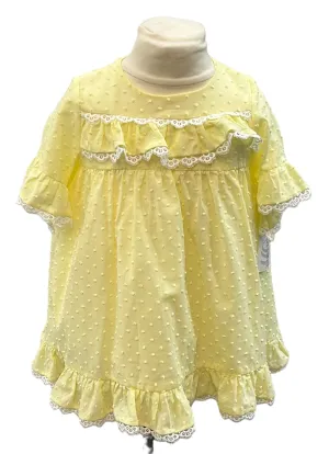 Lor Miral Lemon Baby Dress And Knickers Set