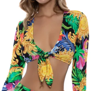 LOVE BY THE SUN - Front Knot Crop Top