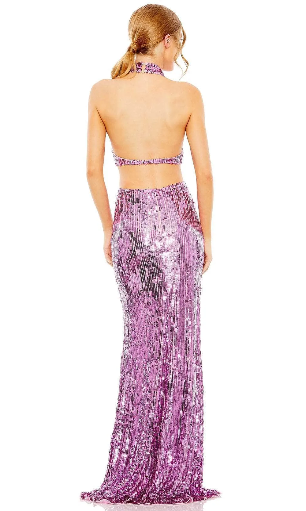 Mac Duggal 93976 - Fully Sequined Halter Evening Dress