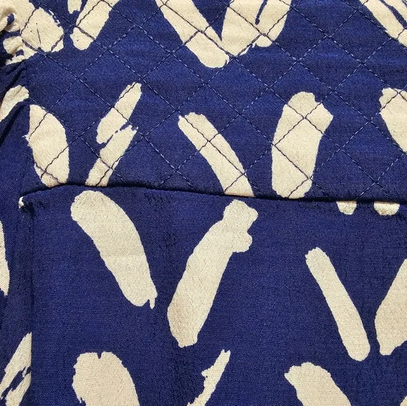 Maeve by Anthropologie Blue White Caravane Drop Waist Tunic Dress Size M