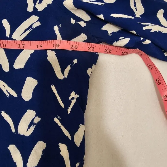 Maeve by Anthropologie Blue White Caravane Drop Waist Tunic Dress Size M