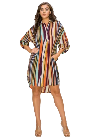 Magenta Combo Plus Size Dress - Pack of 6