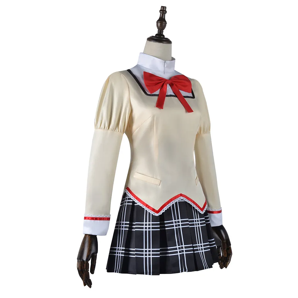 Mahou Shoujo Madoka Magica Homura Akemi Anime Character School Uniform Cosplay Costume Outfits