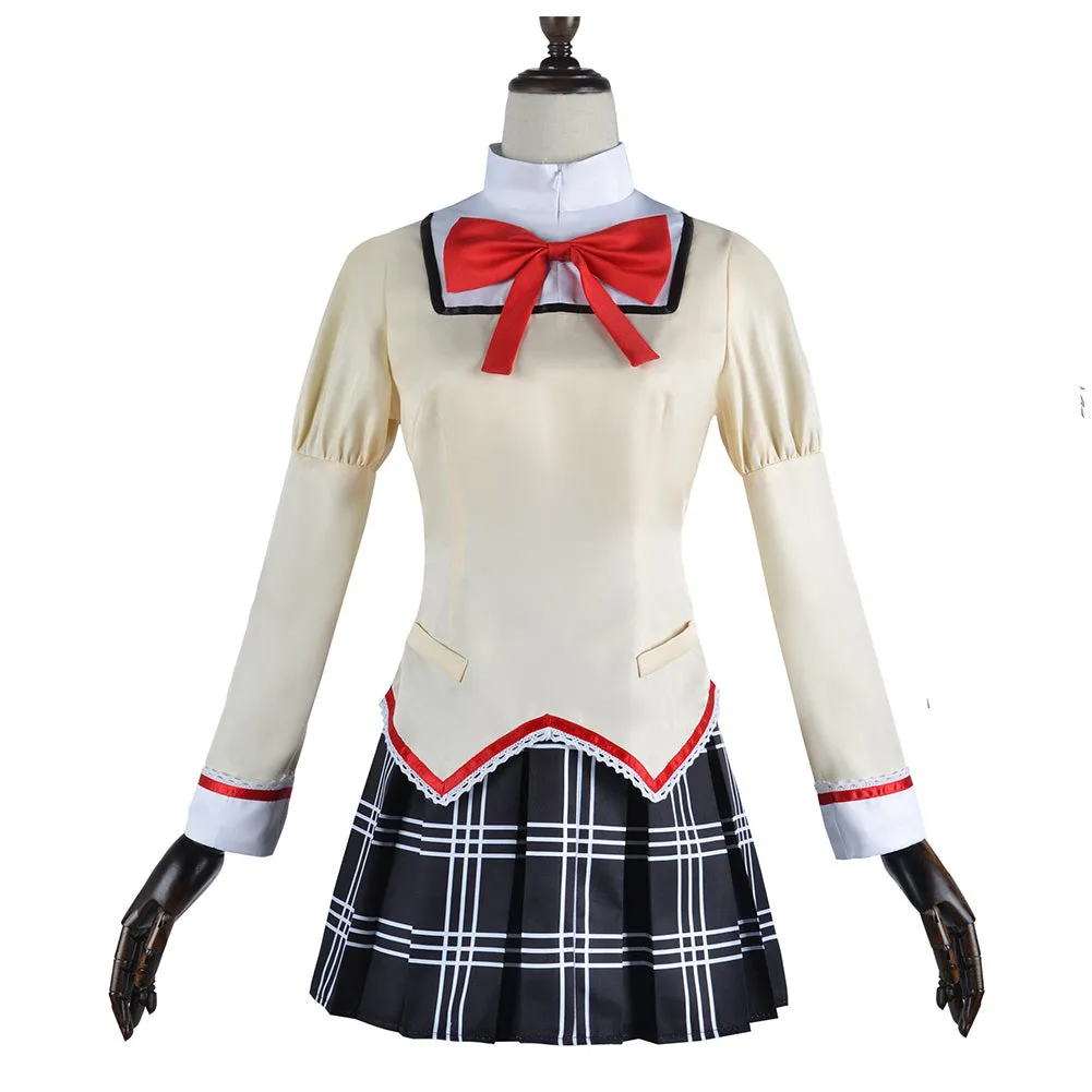 Mahou Shoujo Madoka Magica Homura Akemi Anime Character School Uniform Cosplay Costume Outfits