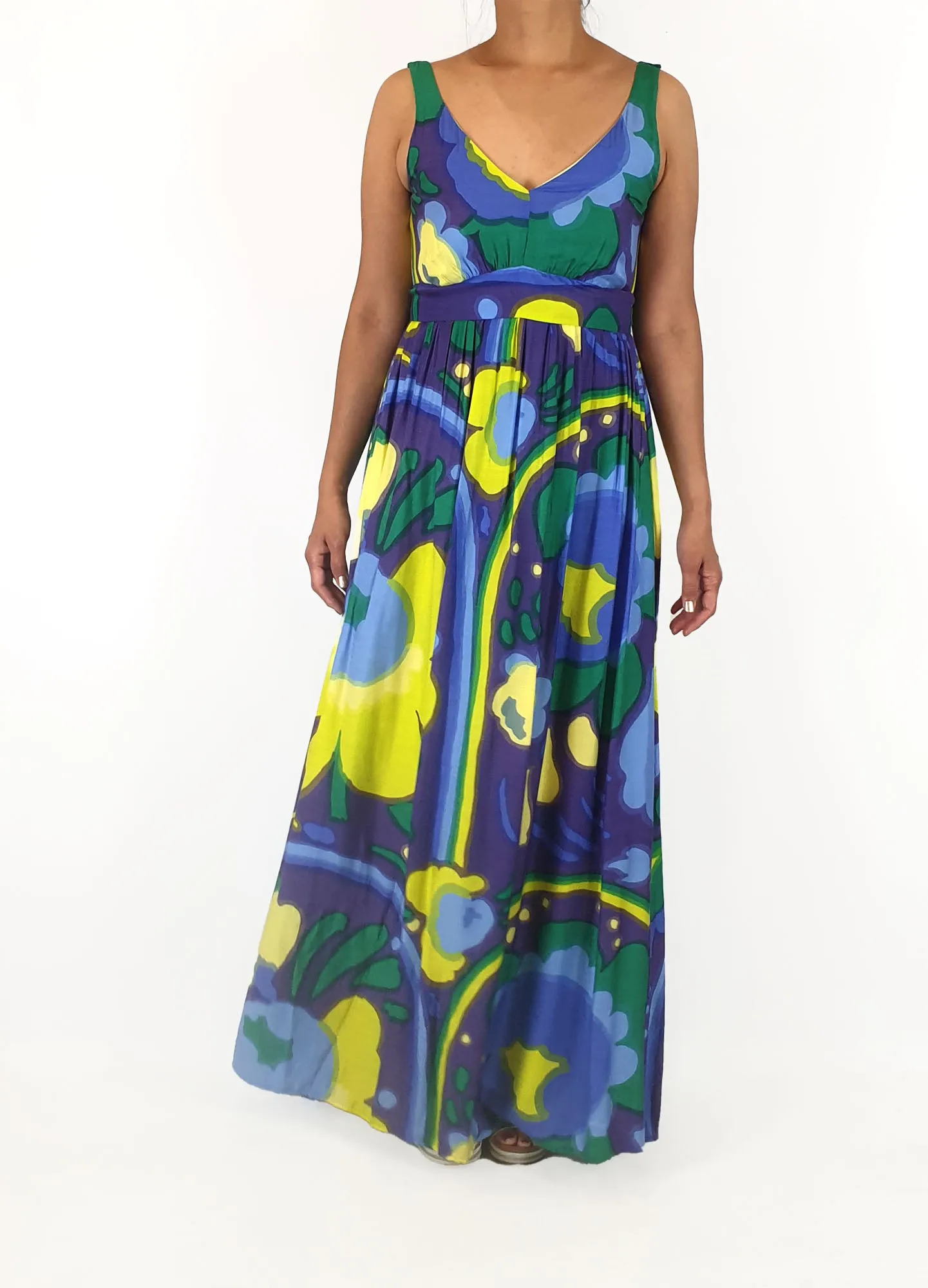 Marimekko silk mix maxi dress size 36/10