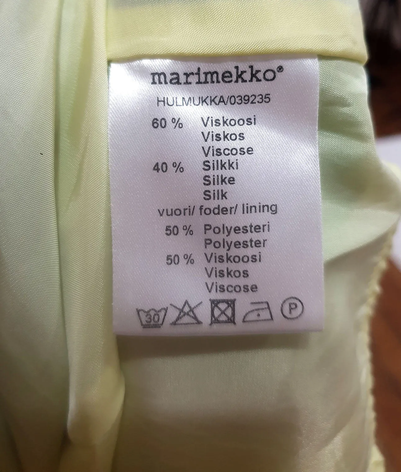 Marimekko silk mix maxi dress size 36/10