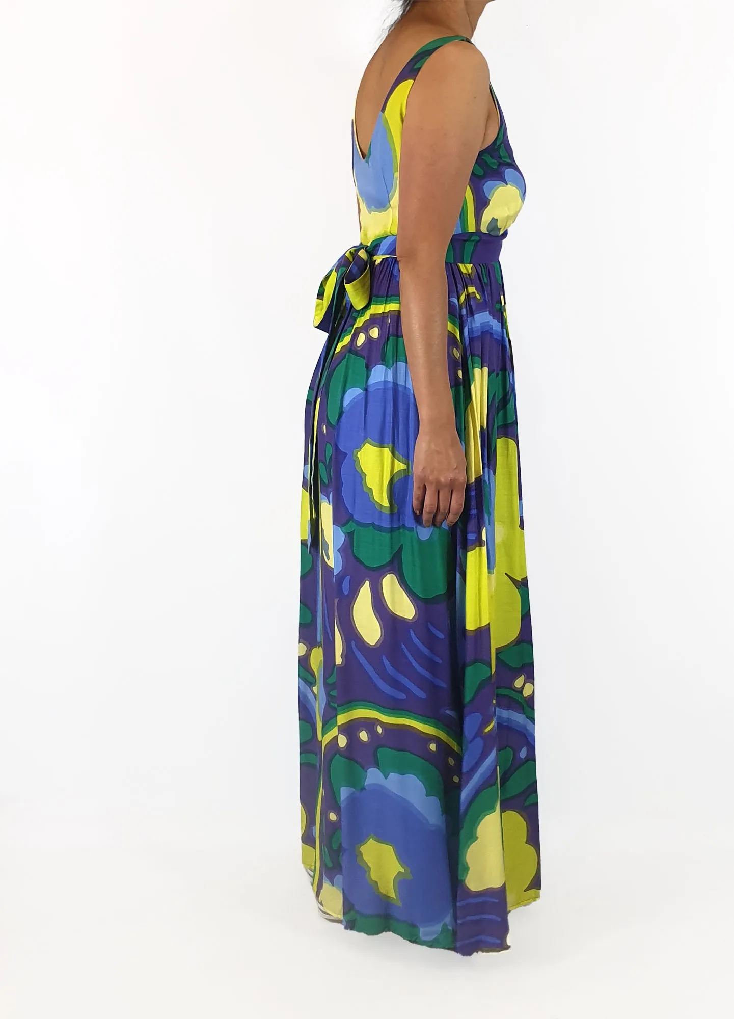 Marimekko silk mix maxi dress size 36/10